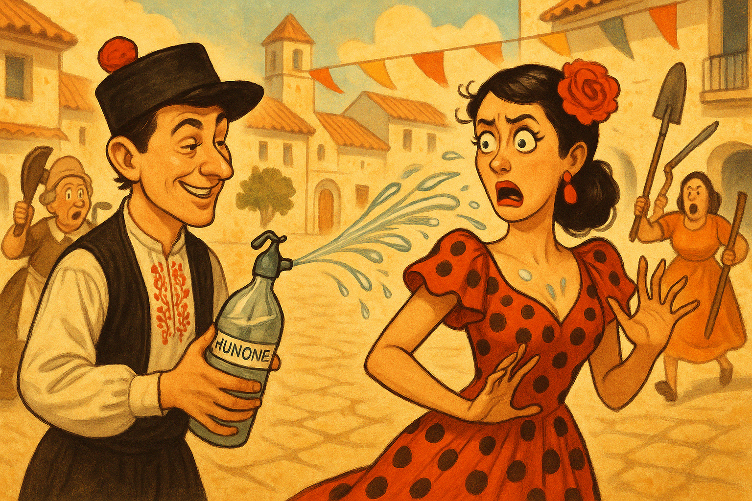 A locsol&aacute;s m&eacute;g &eacute;pp hogy elindul, de a spanyol rokons&aacute;g m&aacute;r fegyverkezik &ndash; h&uacute;sv&eacute;t telenovella m&oacute;dra.